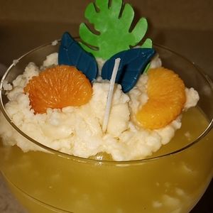 Vanilla/Mandarin Scented Wine Glass